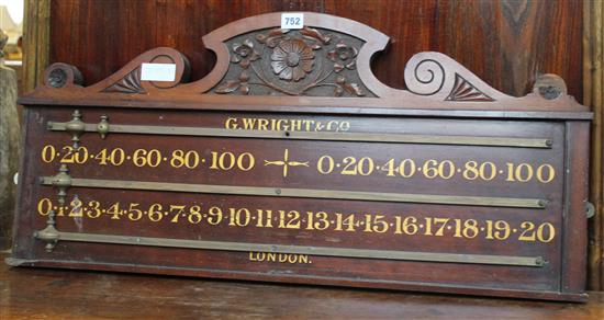 Snooker scoreboard